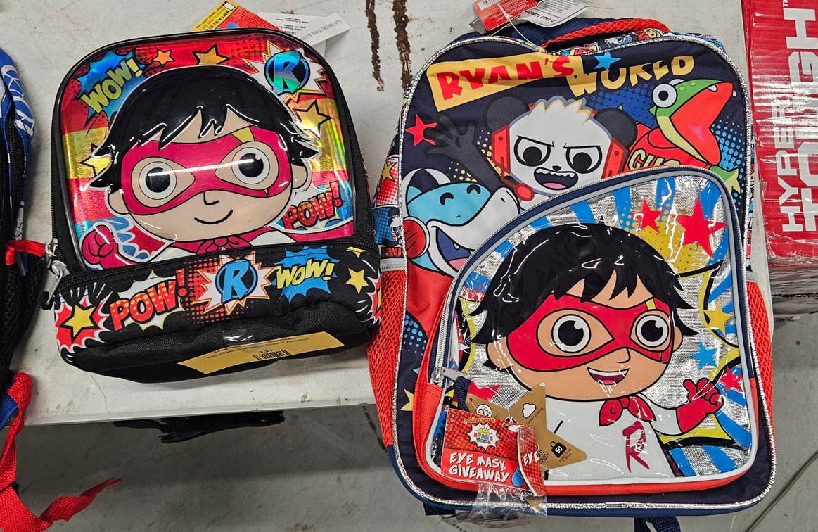 Ryan's World Backpack and Lunch Tote Set