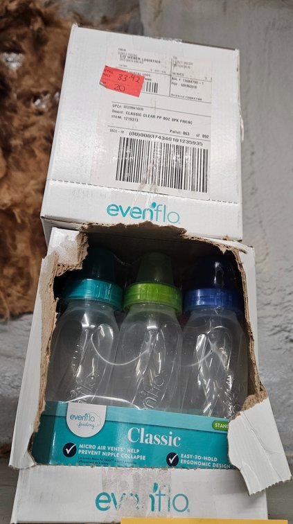 Evenflo Classic 8 oz Plastic Baby Bottles