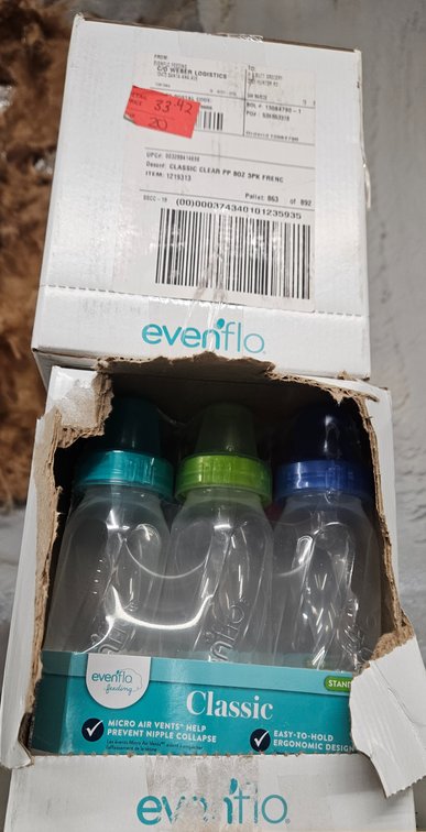 Evenflo Classic Plastic Baby Bottles, 3-Pack