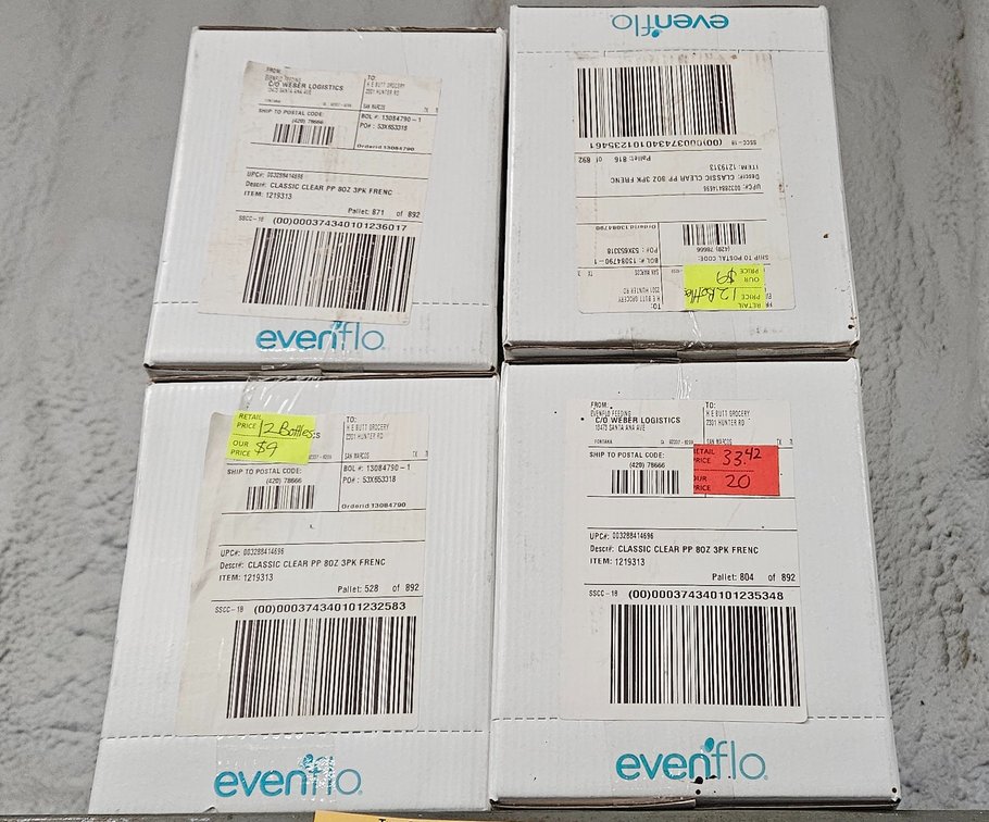 Evenflo Classic Clear Baby Bottles in Master Cartons