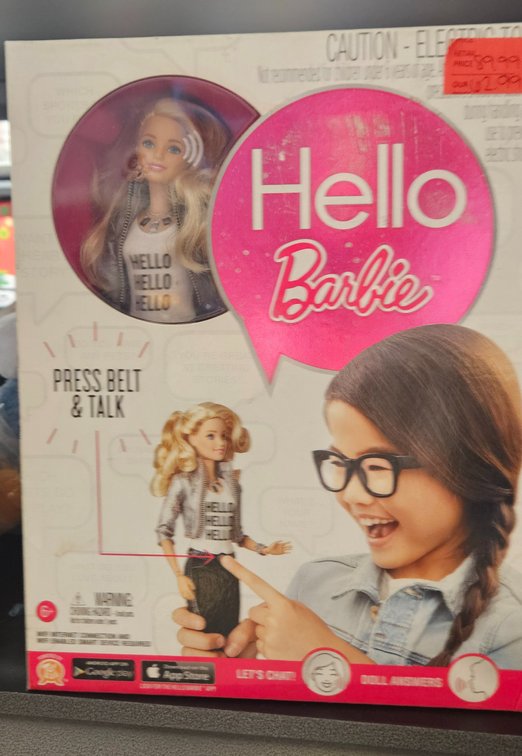 Barbie Hello Barbie Interactive Fashion Doll in Box