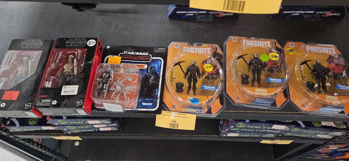 Star Wars and Fortnite Packaged Action Figures