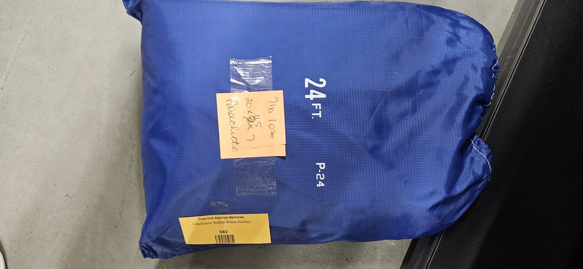 Activity P-24 24 FT. Parachute in Blue Ripstop Storage Bag