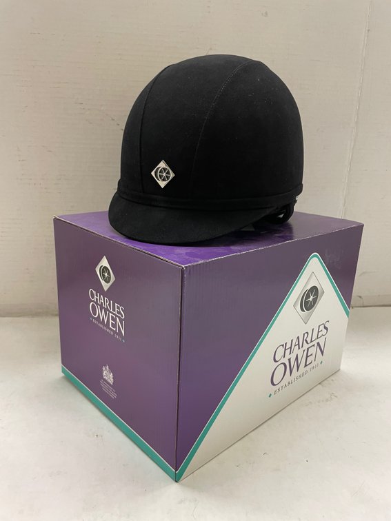 Charles Owen Black GR8 - 6 5/8 and 54cm