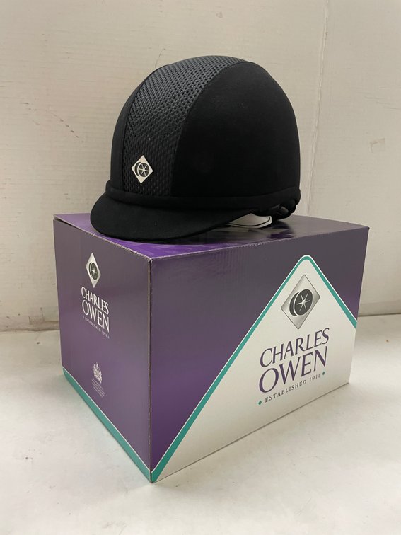 Charles Owen Black Harness Helmet 6 1/2 and 53