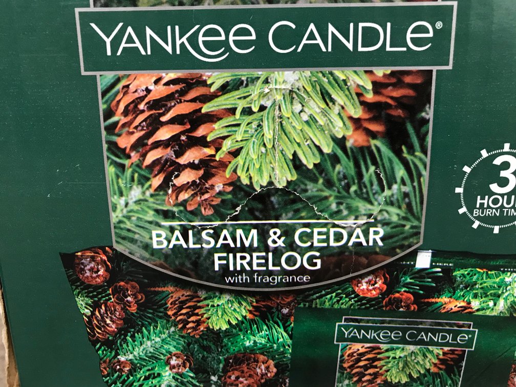 4 pk 4 1/2lb Yankee Candle Fire Logs