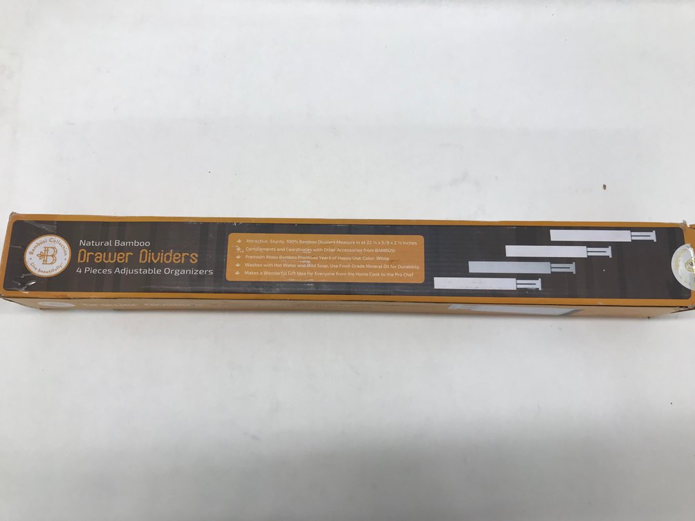 (2x)Natural Bamboo Drawer Dividers