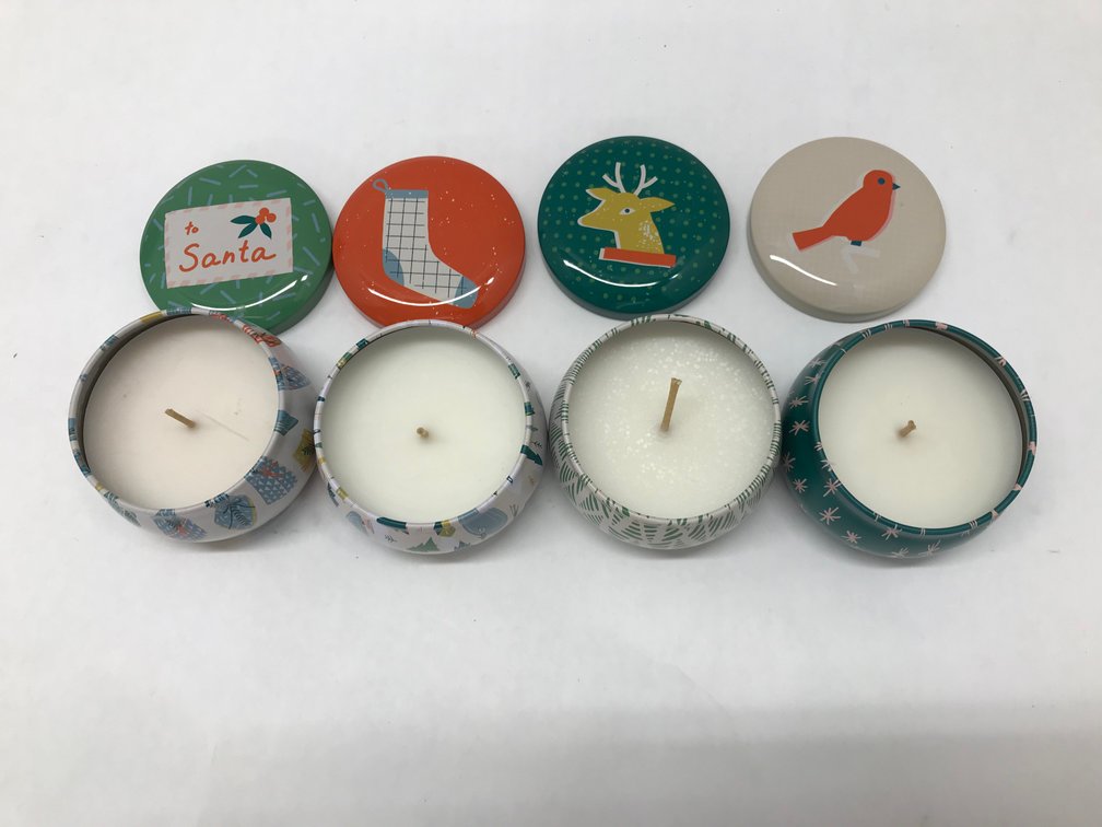 (3x) 4 pk 3.5 Oz. Christmas Candles