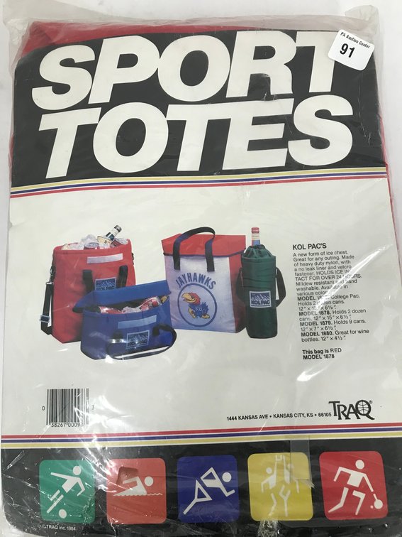 12" X 15" X 6 1/2 Sports Tote