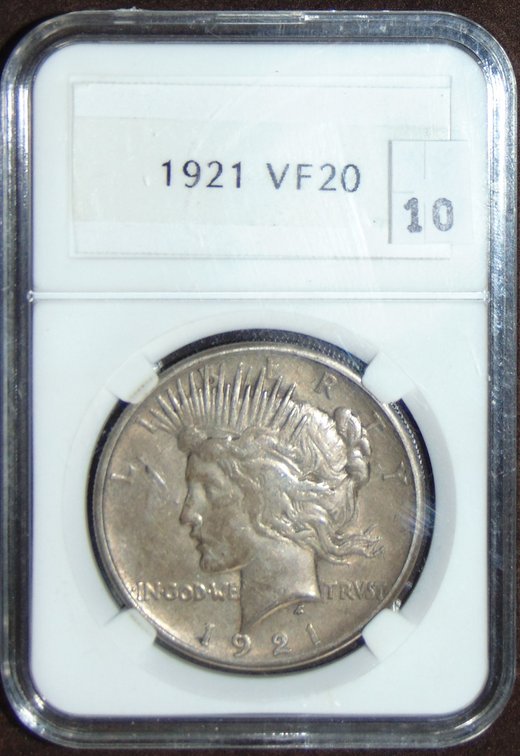 1921 Peace Dollar VF20 (Key Date).