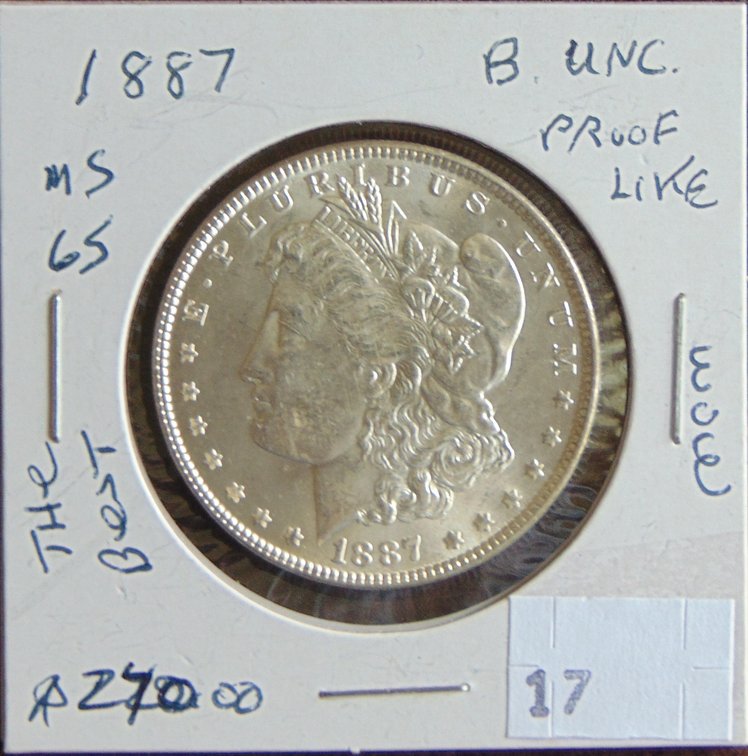 1887 Morgan Dollar MS++.