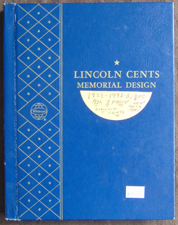 1959-1992-S Cents Complete in Album UNC. And some Proofs.