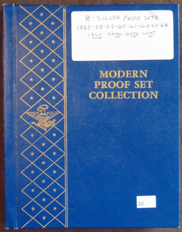 8 Proof Sets: 1957, 58, 59, 60, 61, 62, 63, 64. Wow!