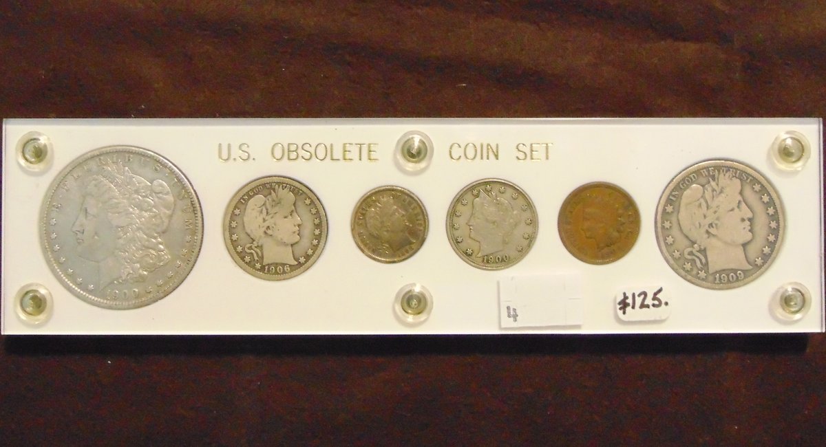 U.S. Obsolete Coin Set 1898-1909. Nice!