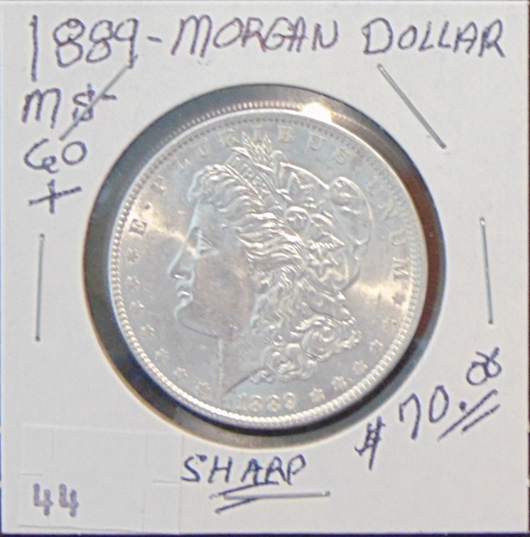 1889 Morgan Dollar MS+.