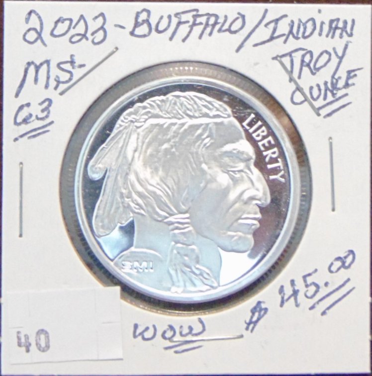 2023 Indian/Buffalo 1 Oz. Silver .999