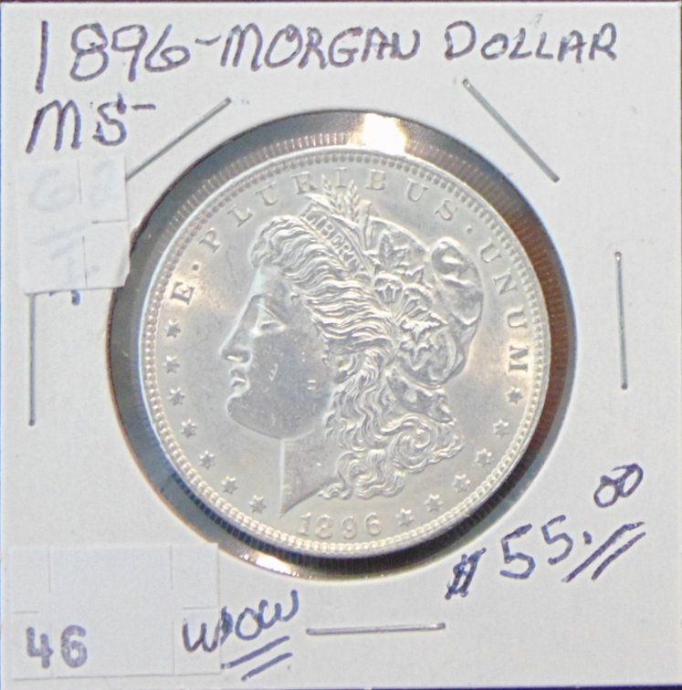 1896 Morgan Dollar AU-MS.