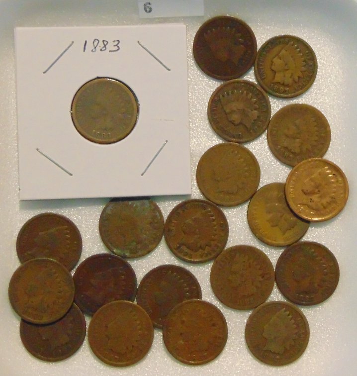 20 Indian Cents 1882-1897
