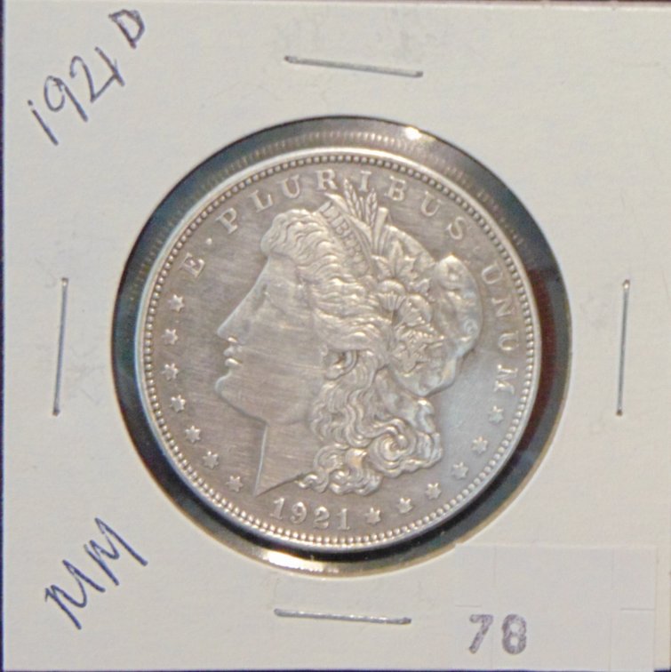 1921-D Morgan Dollar.