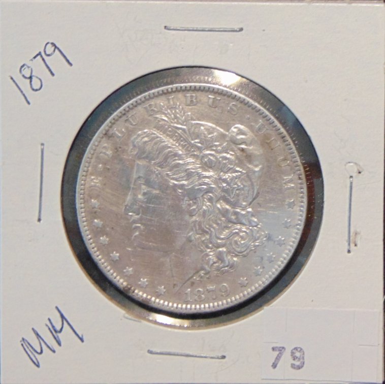 1879 Morgan Dollar.