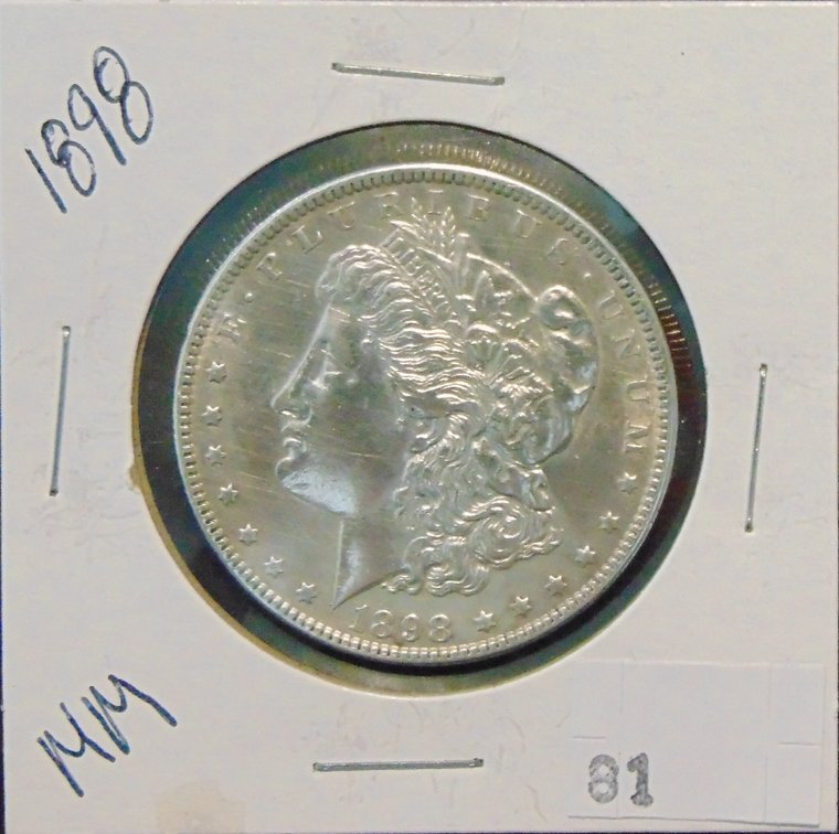 1898 Morgan Dollar.
