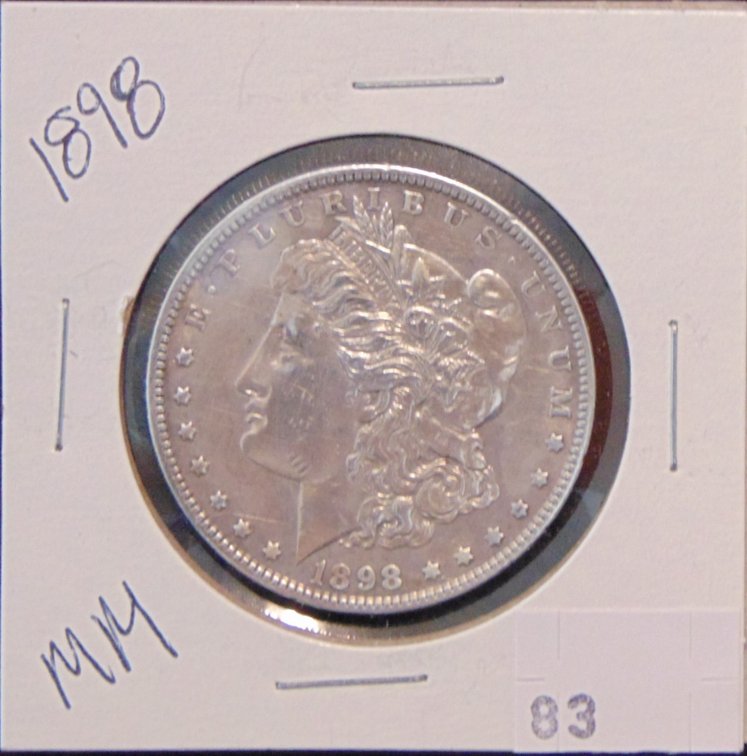 1898 Morgan Dollar.