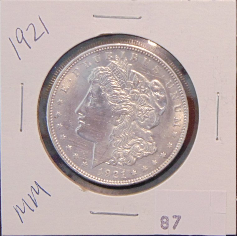 1921 Morgan Dollar.
