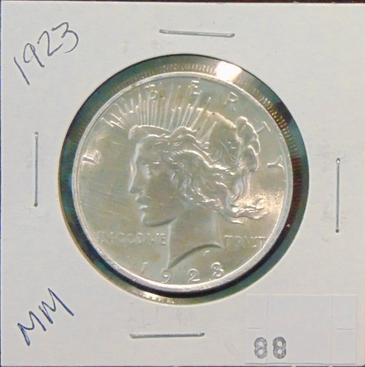 1923 Peace Dollar.