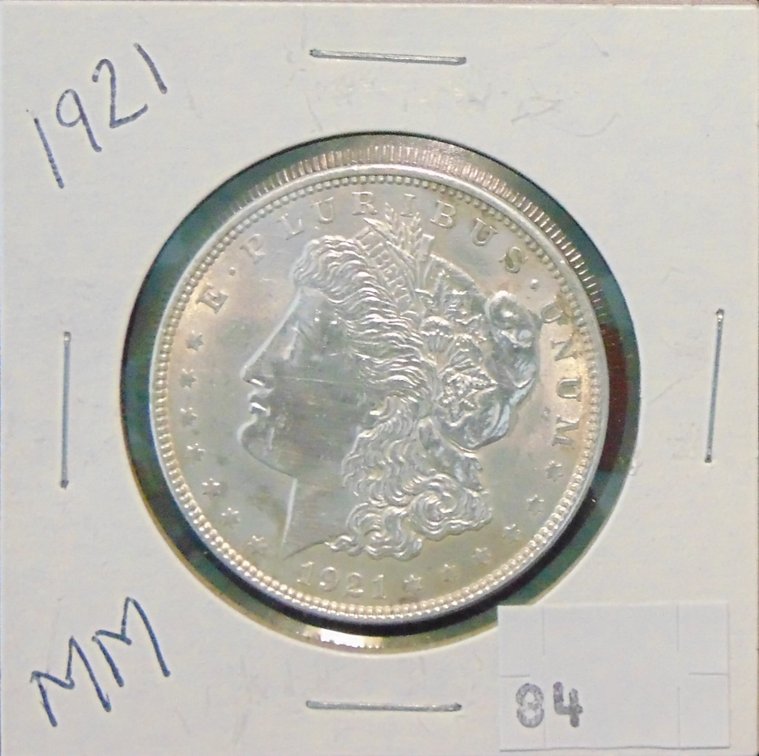 1921 Morgan Dollar.