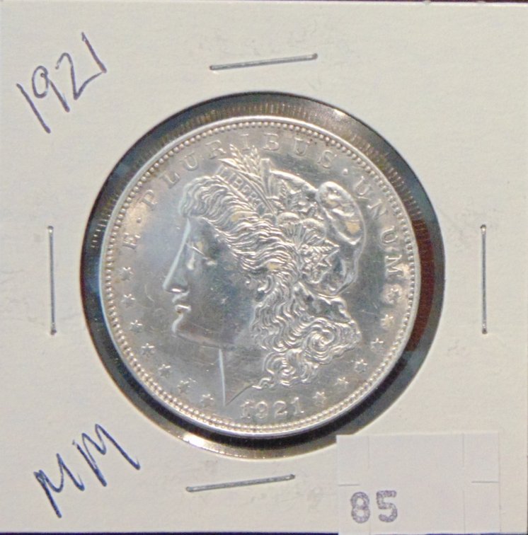 1921 Morgan Dollar.