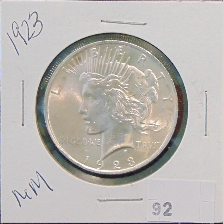 1923 Peace Dollar.