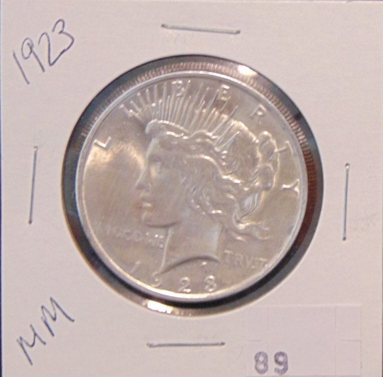 1923 Peace Dollar.