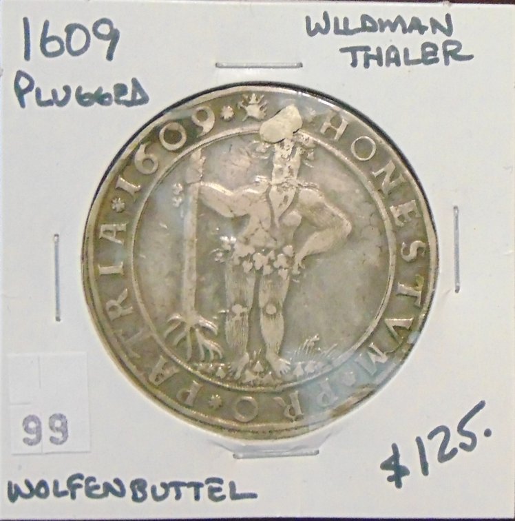 1609 Wildman Thaler Walfenbuttel (plugged).