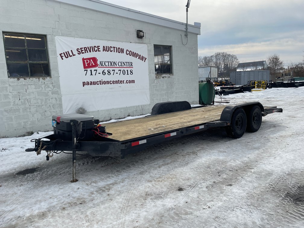 2022 S&J 80"X20' Tilt Deck Equipment Trailer