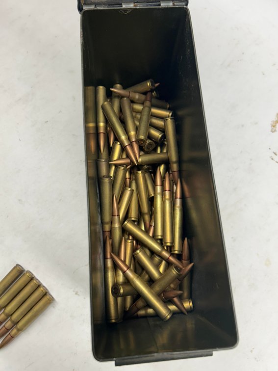 Approximately 135 rounds of 7.62 Ammo