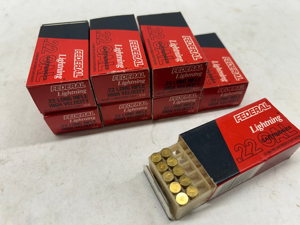 (360 rds) 22 LR, High Velocity, 40 GR. Ammo