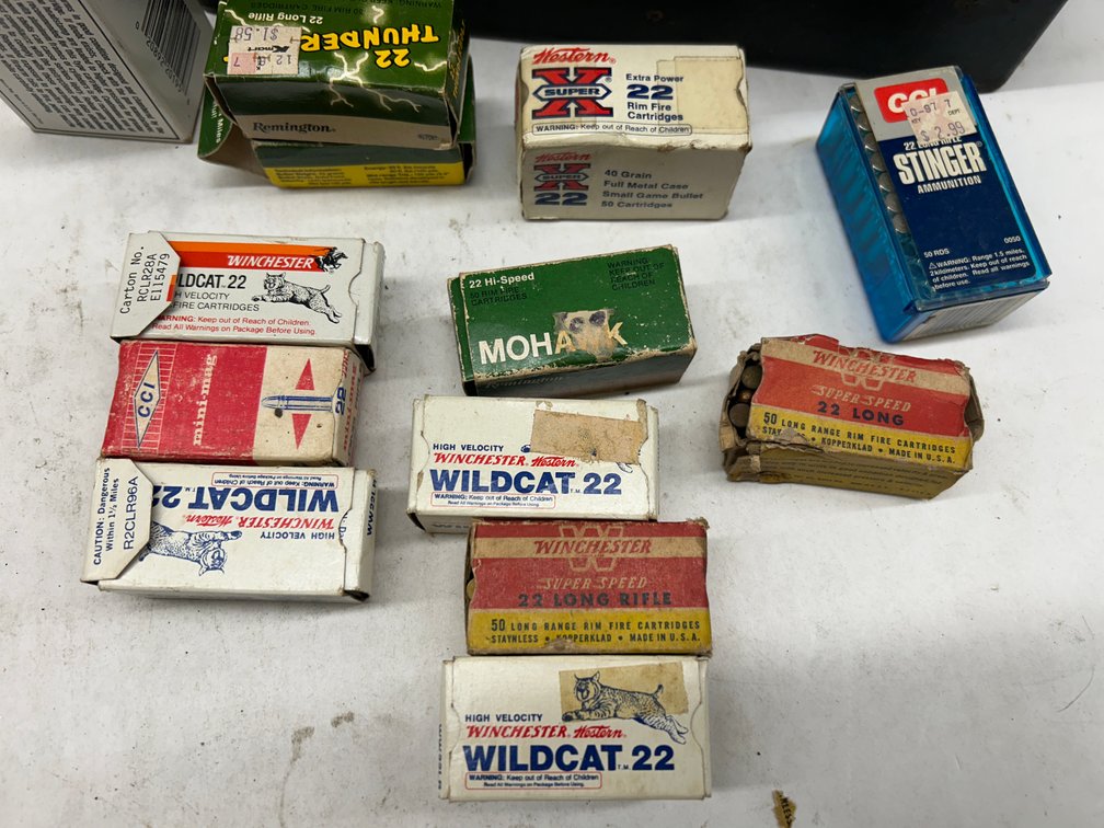 (540 rds approx.) Assorted 22 Ammo with Ammo Can
