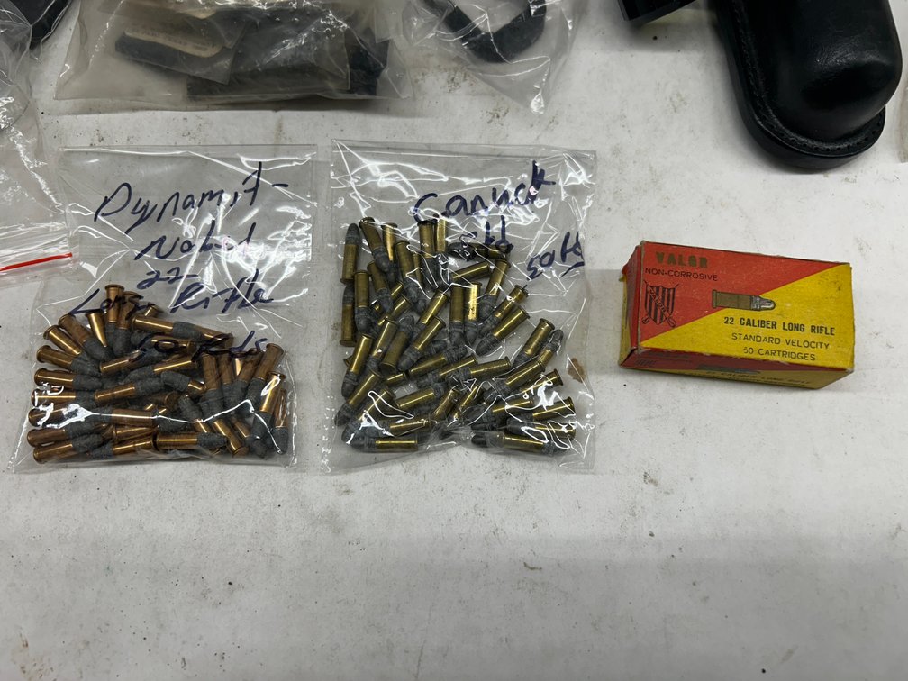 Assorted Lot of Ammo, Brass, Sight and More