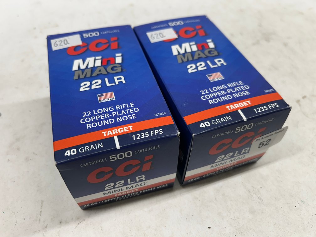 (1000 rds) 22 LR Ammo, 40GR, Target,Copper Plated