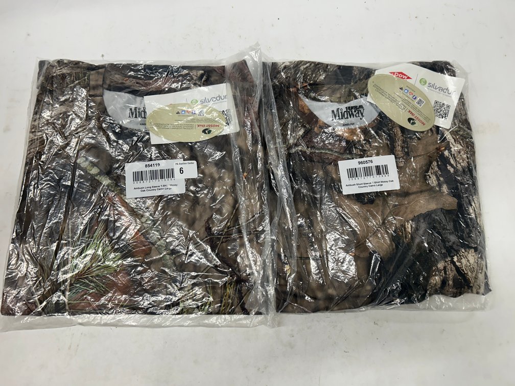 (2x Bid) Mossy Oak T-Shirt (Size L)