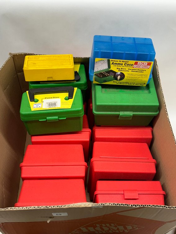 Lot of 13 Ammo Boxes and more