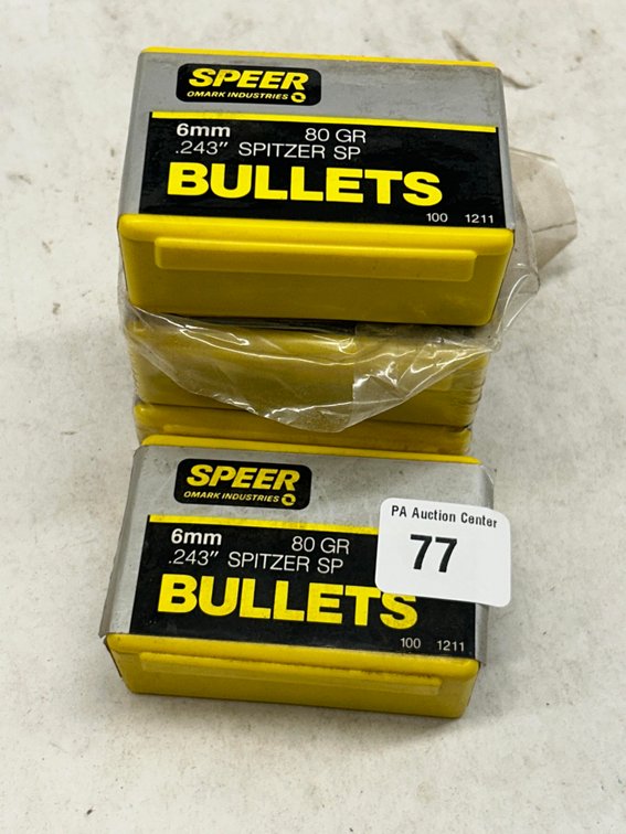 (3 1/2 Boxes) 6mm, 80GR Bullets