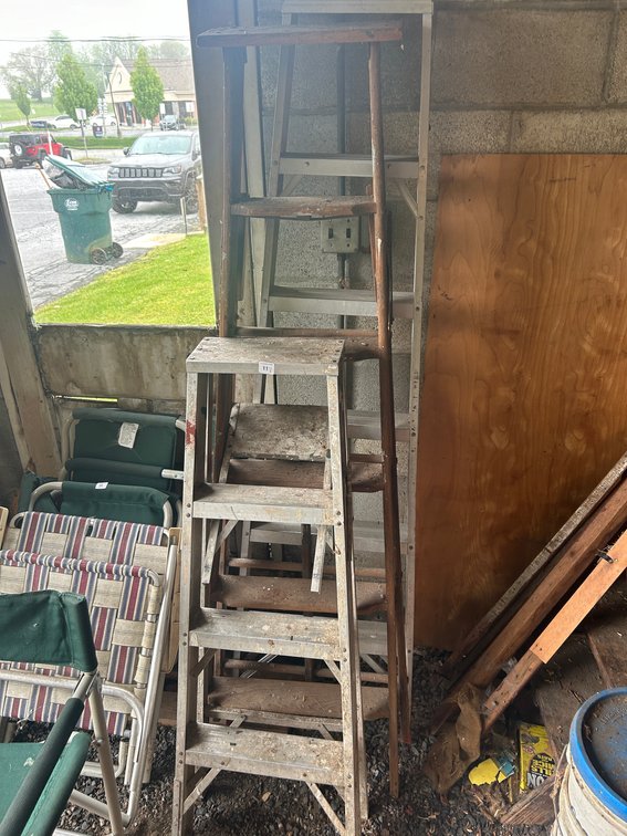 Lot of 3 Ladders