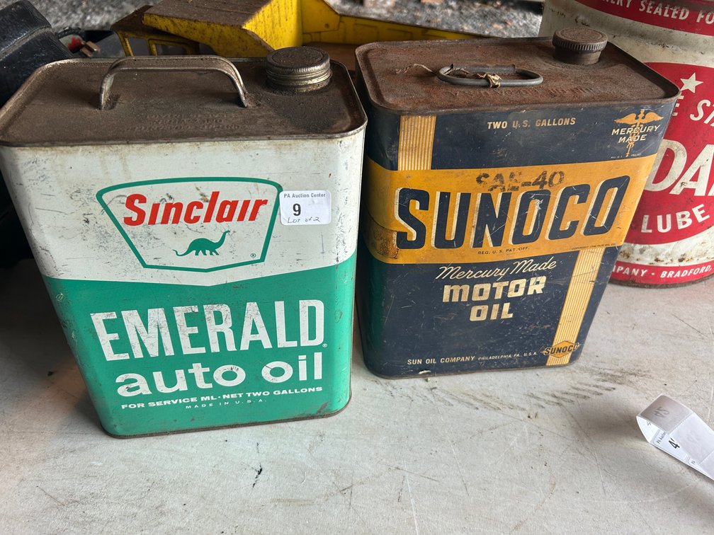 Lot of 2 Oil Cans