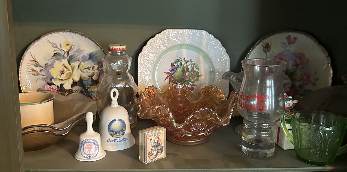 Carnival Glass, China, Bells and More