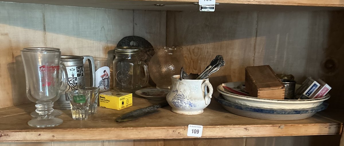 Pottery, Collector Spoons, Mugs, Matches, Knives