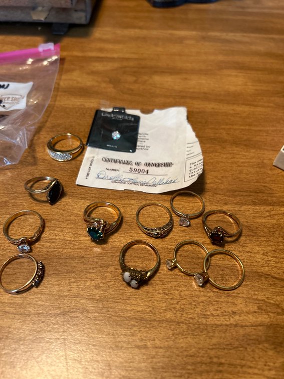 Assorted Rings and Sizes