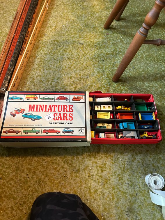 Match box Cars with Case