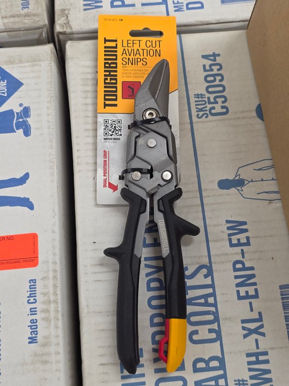 (18x) Toughbuilt Left Cut Aviation Snips