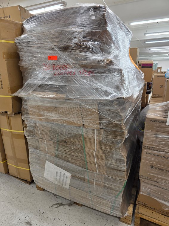 (700) Assorted Cardboard Boxes